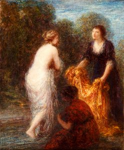 お風呂の後 作： Ignace Henri Jean Fantin Latour