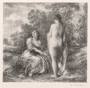 入浴者、1881年。 作： Ignace Henri Jean Fantin Latour