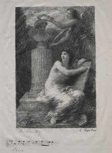 ベルリオーズへ。 作： Ignace Henri Jean Fantin Latour