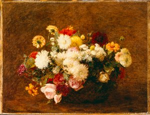 花の花束、1894 作： Ignace Henri Jean Fantin Latour