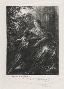 トロイの木馬のデュエット、1894年。 作： Ignace Henri Jean Fantin Latour