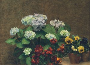 フラワーズ 作： Ignace Henri Jean Fantin Latour