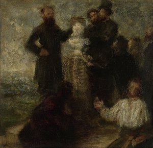 ドラクロワへのオマージュ、1863-64 作： Ignace Henri Jean Fantin Latour