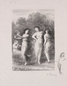 若い患者。 作： Ignace Henri Jean Fantin Latour