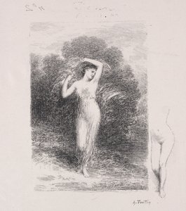 若い患者。 作： Ignace Henri Jean Fantin Latour