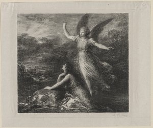 パラダイスとペリ、1884年。 作： Ignace Henri Jean Fantin Latour