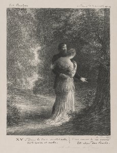 ブラームスの愛の詩。 作： Ignace Henri Jean Fantin Latour