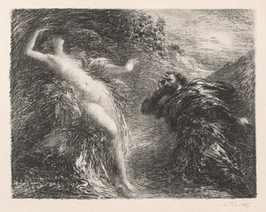 マンフレッドとアシュタルテ、1892。 作： Ignace Henri Jean Fantin Latour