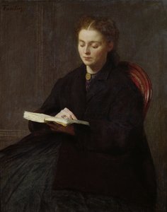 読書、1863 作： Ignace Henri Jean Fantin Latour