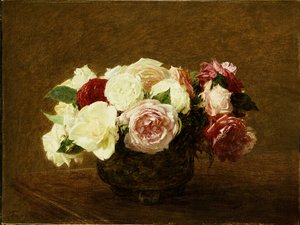 バラ、1894 作： Ignace Henri Jean Fantin Latour