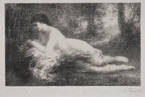 夢想。 作： Ignace Henri Jean Fantin Latour