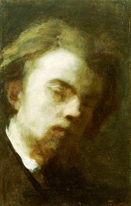 自画像、1858 作： Ignace Henri Jean Fantin Latour