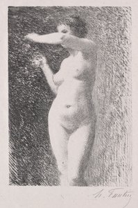 イブのための研究、1898年。 作： Ignace Henri Jean Fantin Latour