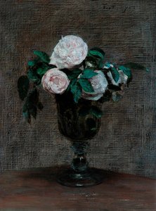 バラの研究、1872 作： Ignace Henri Jean Fantin Latour