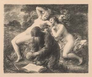 聖アントニウスの誘惑、1893年。 作： Ignace Henri Jean Fantin Latour