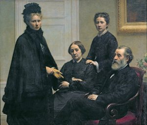 ドゥブール家、1878年 作： Ignace Henri Jean Fantin Latour
