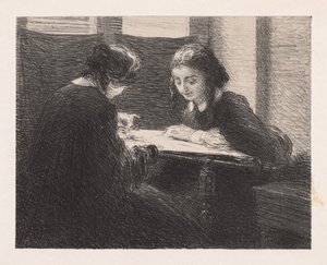 Embroideres Les Brodeuses、1898年。 作： Ignace Henri Jean Fantin Latour