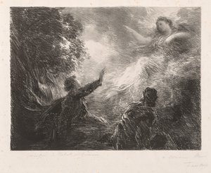 アルプスの妖精、1873年。 作： Ignace Henri Jean Fantin Latour