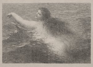 水の天才、1896年。 作： Ignace Henri Jean Fantin Latour