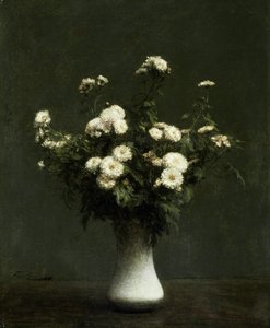 菊の花瓶、1871 作： Ignace Henri Jean Fantin Latour