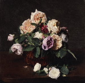 花瓶、1876 作： Ignace Henri Jean Fantin Latour