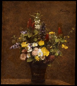 野生の花 作： Ignace Henri Jean Fantin Latour