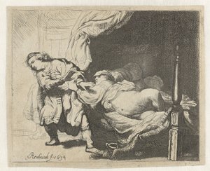 ヨセフとポティファルの妻 作： Ignace Joseph de Claussin