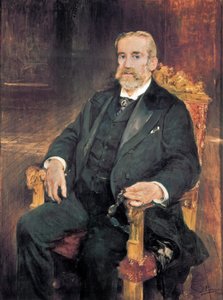 スペインの政治家、フランシスコ・ロメロ・ロブレド（1838-1906）の肖像 作： Ignacio Pinazo Camarlech