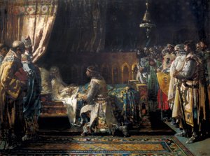 征服者と呼ばれたジェームズ1世の最後の瞬間 作： Ignacio Pinazo Camarlech