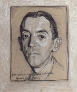 Ramon Perez de Ayala (1888-1962) escritor and periodista español - dibujo - generacion de 1914の肖像画 作： Ignacio Zuloaga