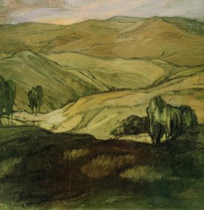 アラゴンの風景 作： Ignacio Zuloaga y Zabaleta