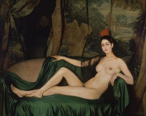 マドモアゼルサウティー– 1921 –キャンバスに油彩– 144×177 cm 作： Ignacio Zuloaga y Zabaleta