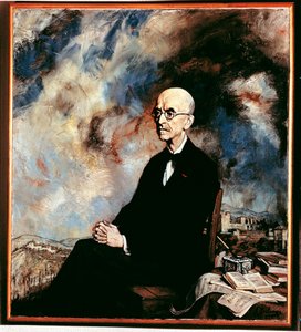 スペインの作曲家、マヌエル・デ・ファリャ（1876-1946）の肖像 作： Ignacio Zuloaga y Zabaleta