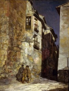 セゴビアバイナイト-1930年頃-O - L-94X74 CM 作： Ignacio Zuloaga y Zabaleta