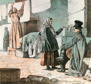 Laundresses、1846年。 作： Ignati Shchedrovsky