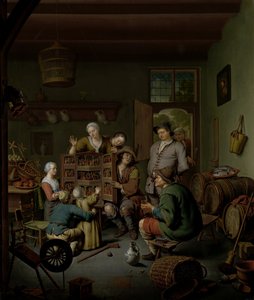 アントワープの魚市場 作： Ignatius Josephus van Regemorter