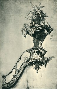 説教壇のデザイン、18世紀半ば後半、1943年。 作： Ignatz Günther