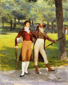 公園のダンディ 作： Ignaz Marcel Gaugengigl