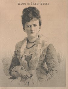 作家ワンダ・フォン・ザッハー＝マゾフ、旧姓アンジェリカ・オーロラ・リューメリン、1879年。