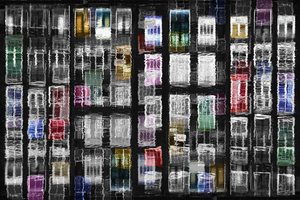 色とりどりの街の窓 作： 