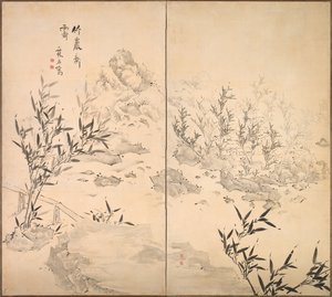 雨あがりの竹