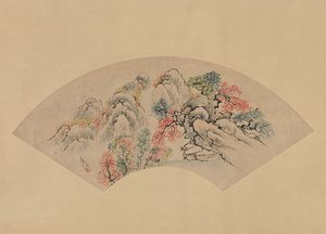 秋の風景。 作： Ike no Gyokuran