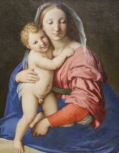 聖母子 作： Il (1609 85) Sassoferrato