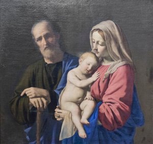 Pyhä perhe 作： Il (1609 85) Sassoferrato
