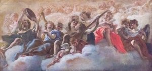 天使のコンサート 作： Il (1639 1709) Baciccio