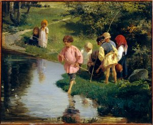 子供の釣り 作： Illarion Mikhailovich Pryanishnikov