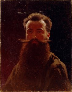 自画像、1870年代 作： Illarion Mikhailovich Pryanishnikov