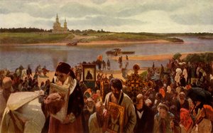 「十字架の行列」、1893年、1965年。 作： Illarion Pryanishnikov