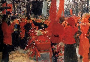 「革命家の葬式、1905年」、c1900-1930 作： Ilya Efimovich Repin