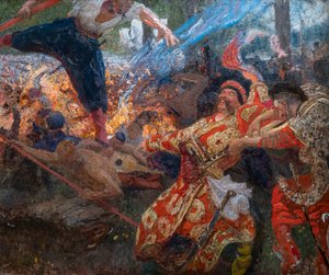 ゴパック。 ザポローグ・コサックのダンス 作： Ilya Efimovich Repin